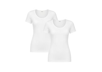 Beeren Ondergoed 2-PACK DAMES T-SHIRT MET O-HALS EN KORTE MOUW M3000 WIT