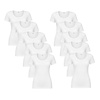 Beeren Ondergoed 10-PACK DAMES T-SHIRT MET O-HALS EN KORTE MOUW M3000 WIT