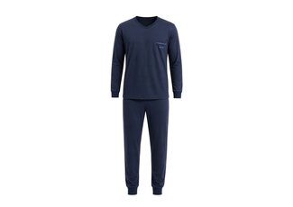 Gionettic Heren pyjama 100% Katoen met V-hals van Gionettic Navy