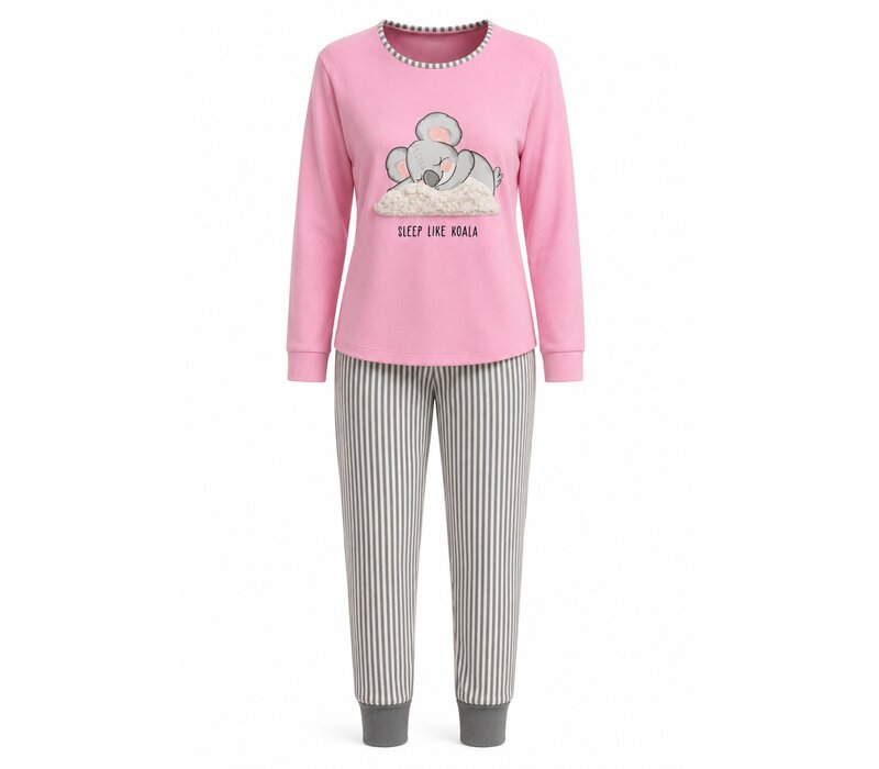Dames pyjama 100% Katoen interlock van Gionettic ( Koala)