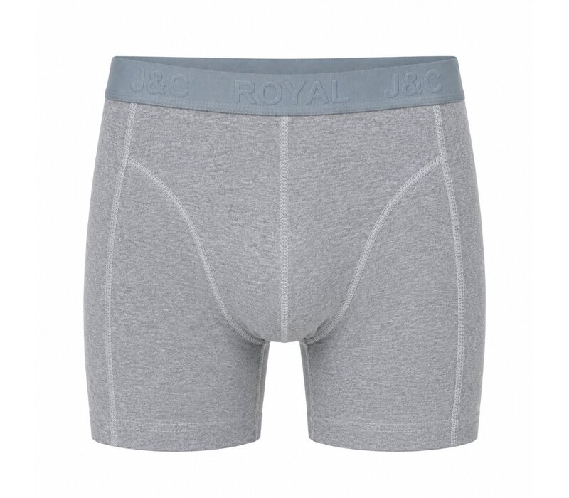 J&C HEREN BOXERSHORT H152 GEMELEERD GRIJS