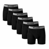 6-PACK GIONETTIC MODAL HEREN BOXERSHORTS ZWART