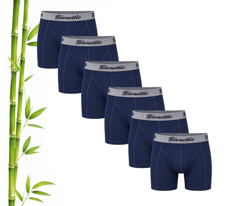 6-PACK GIONETTIC BAMBOE HEREN BOXERSHORTS MARINE