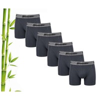 6-PACK GIONETTIC BAMBOE HEREN BOXERSHORTS ANTRACIET