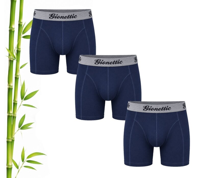 3-PACK GIONETTIC BAMBOE HEREN BOXERSHORTS MARINE