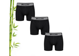 Gionettic GIONETTIC BAMBOE HEREN BOXERSHORTS 3-PAK ZWART