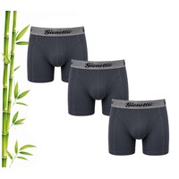 3-PACK GIONETTIC BAMBOE HEREN BOXERSHORTS ANTRACIET