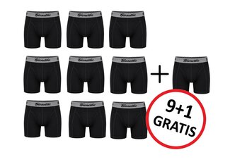 Gionettic 9+1 GRATIS PACK GIONETTIC MODAL HEREN BOXERSHORTS ZWART