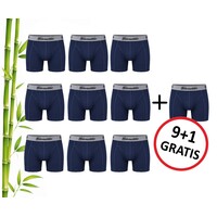 9+1 GRATIS PACK GIONETTIC BAMBOE HEREN BOXERSHORTS MARINE
