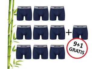Gionettic 9+1 GRATIS PACK GIONETTIC BAMBOE HEREN BOXERSHORTS MARINE