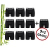 Gionettic 9+1 GRATIS PACK GIONETTIC BAMBOE HEREN BOXERSHORTS ZWART