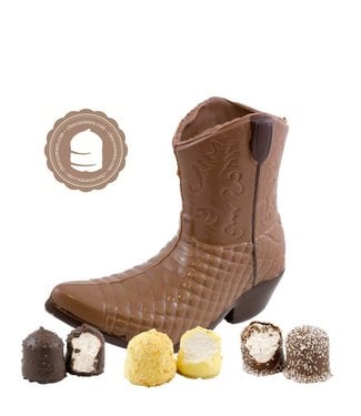 Chocolade Cowboy Laars met  6 Chocozoenen