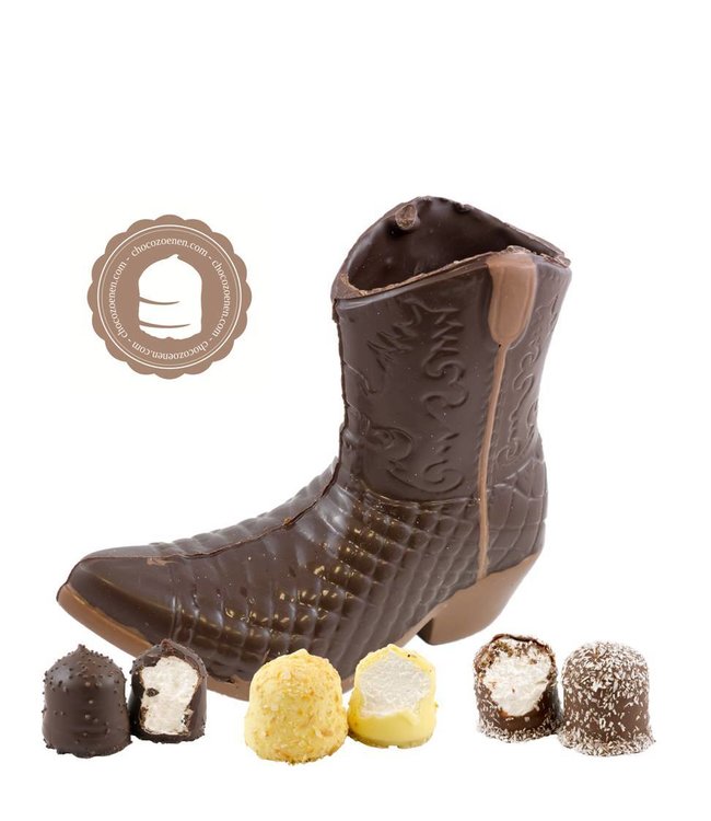 Chocolade Cowboy Laars met  2 Chocozoenen