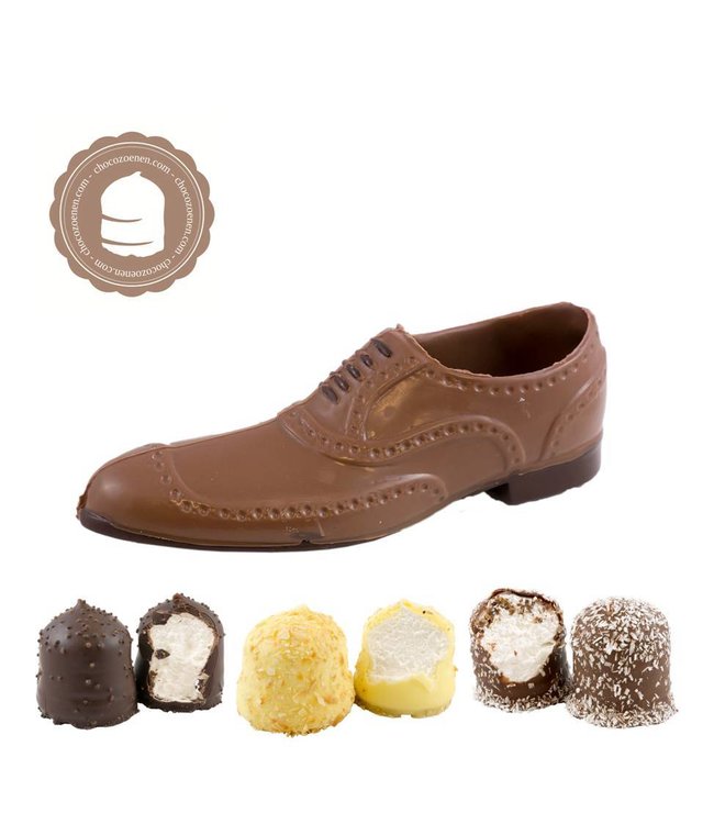 Chocolade Herenschoen met  2 Chocozoenen