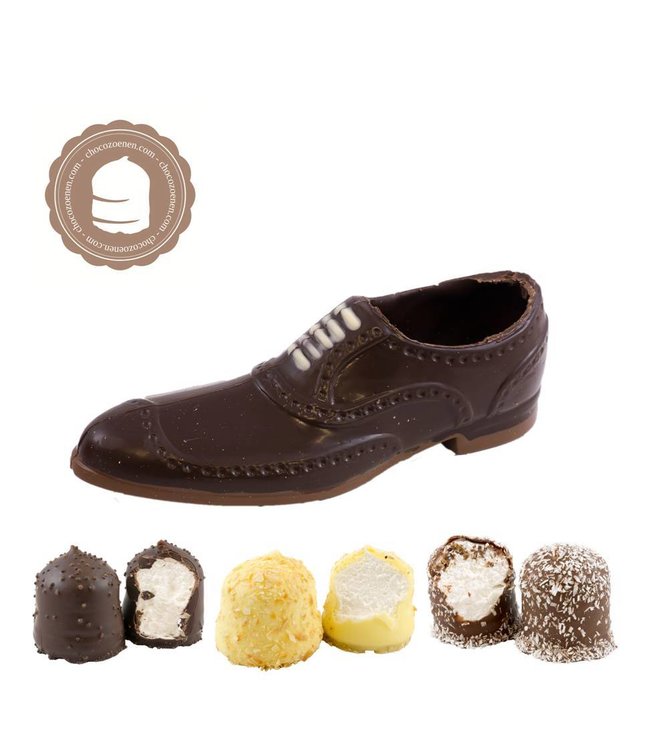 Chocolade Herenschoen met  2 Chocozoenen