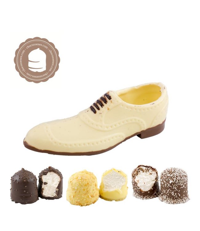 Chocolade Herenschoen met  2 Chocozoenen