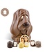 Chocolade Hond met Foto en  2 Zoenen