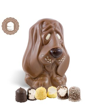 Chocolade Hond met  6 Chocozoenen