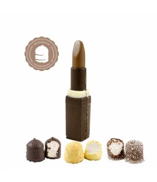 Chocolade Lipstick met  6 Chocozoenen