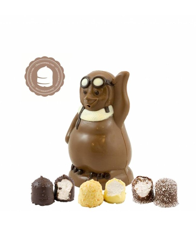 Chocolade Pinguin met  2 Chocozoenen