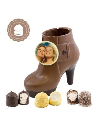Chocolade Pump met Foto en  2 Zoenen
