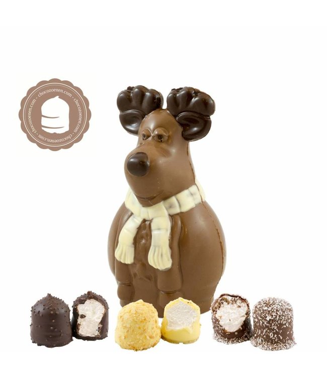 Chocolade Rudolf met  2 Chocozoenen