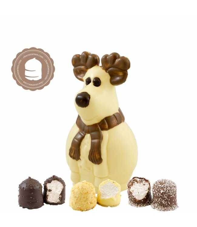 Chocolade Rudolf met  2 Chocozoenen