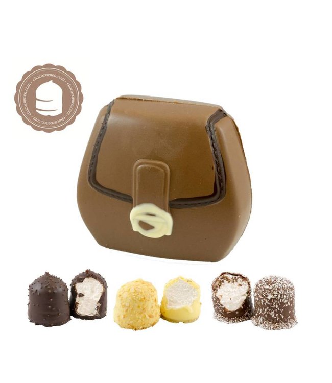 Chocolade Tasje met  2 Chocozoenen