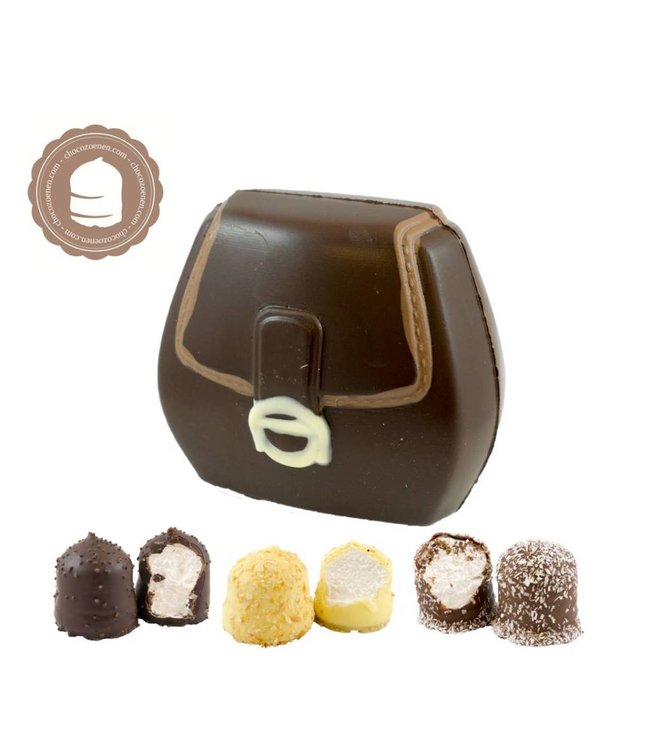 Chocolade Tasje met  2 Chocozoenen
