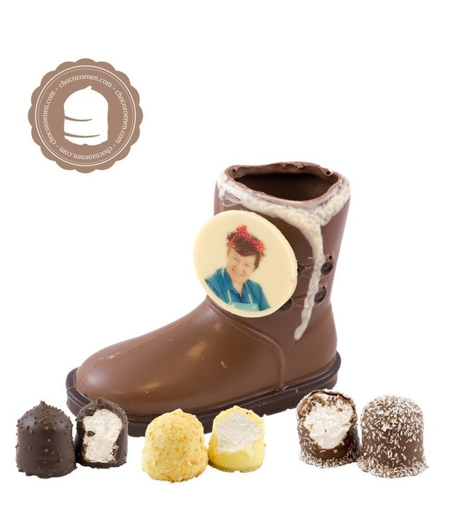 Chocolade Ugg met Foto en  2 Zoenen