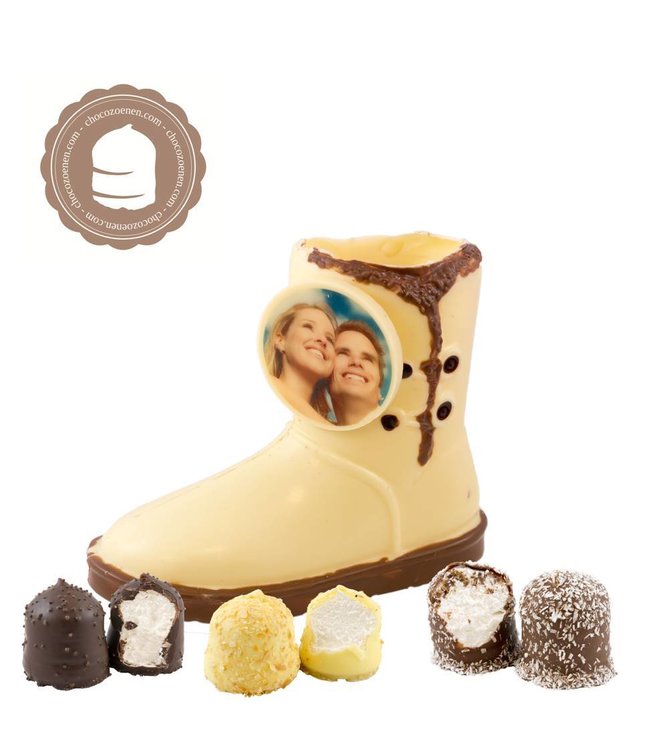 Chocolade Ugg met Foto en  2 Zoenen