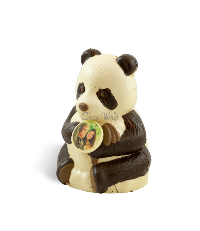 Chocolade Panda Beer met Foto en 2 Zoenen