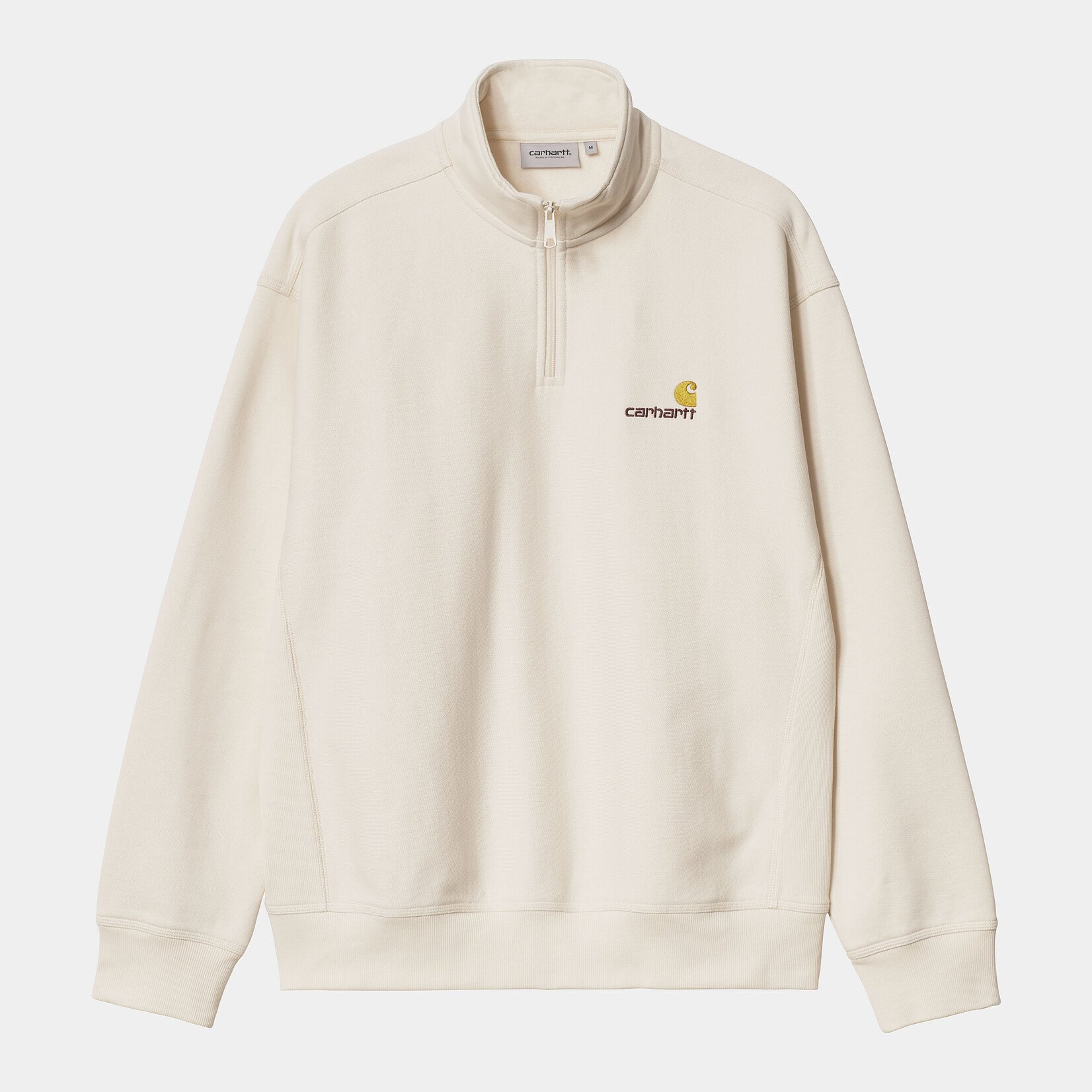CARHARTT WIP CARHARTT WIP HALF ZIP AMERICAN SCRIPT SWEAT