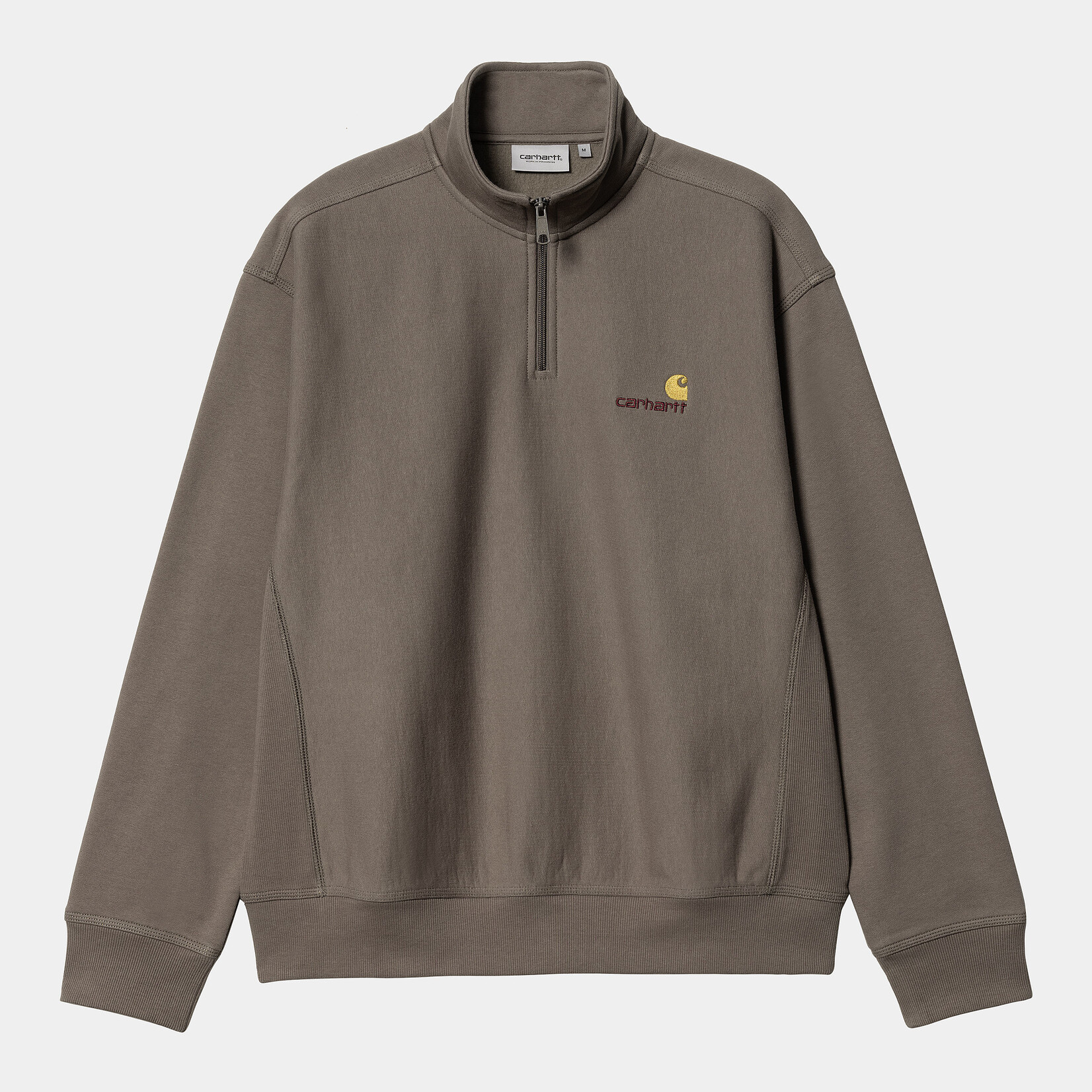 CARHARTT WIP CARHARTT WIP HALF ZIP AMERICAN SCRIPT SWEAT