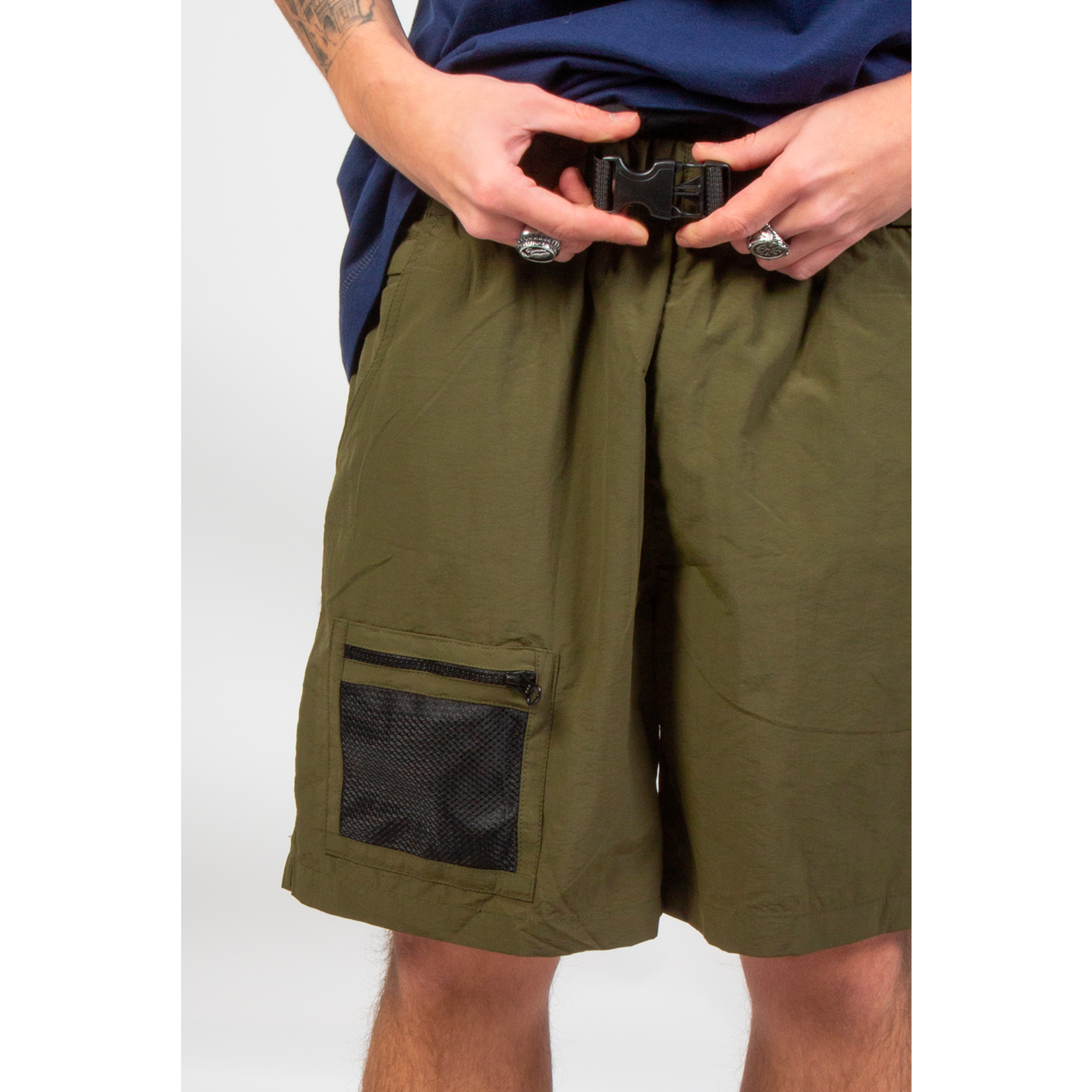 Tealer monogram shorts in black