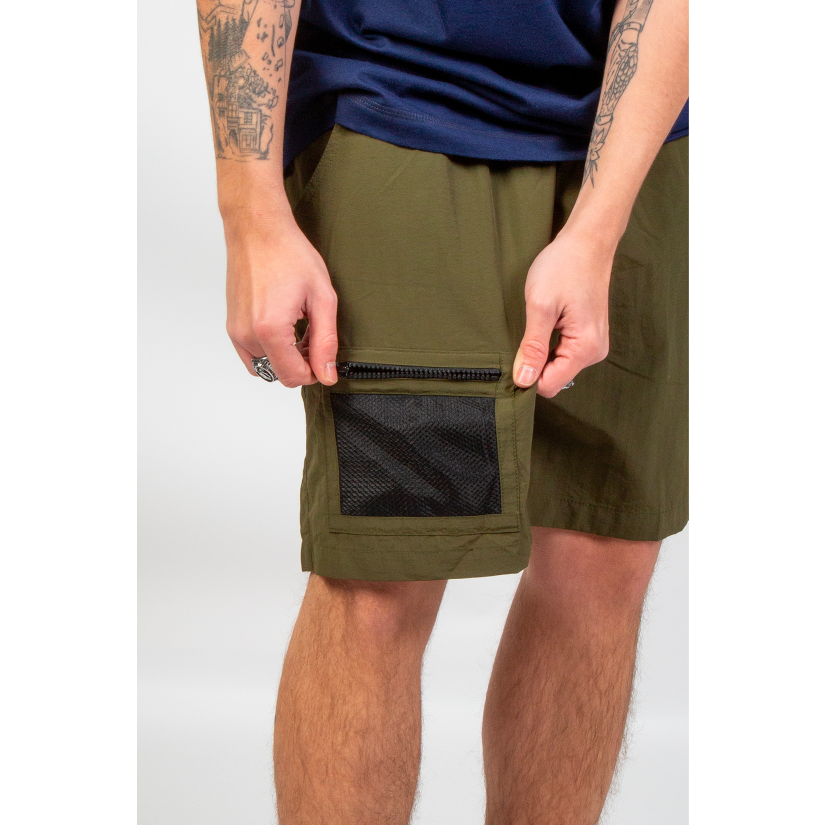 Tealer monogram shorts in black