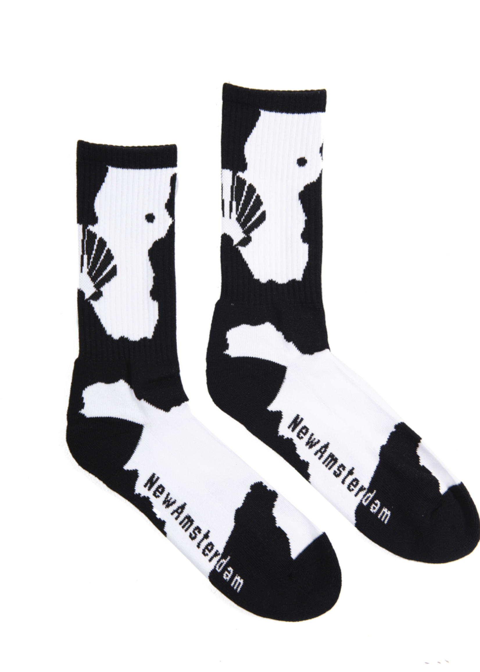 NEW AMSTERDAM SURF ASSOCIATION NEW AMSTERDAM LOGO SOCKS
