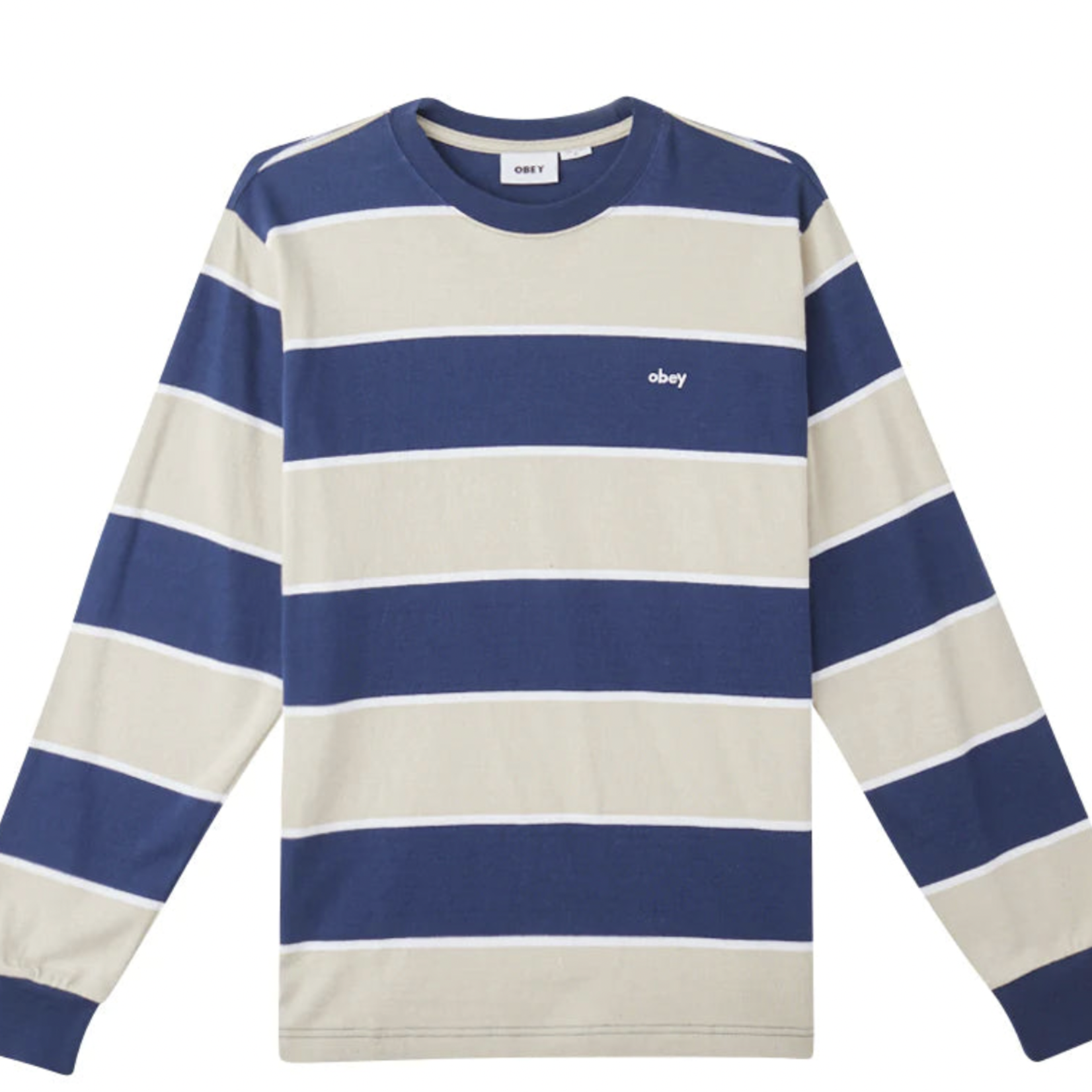 OBEY BYRON STRIPE LS