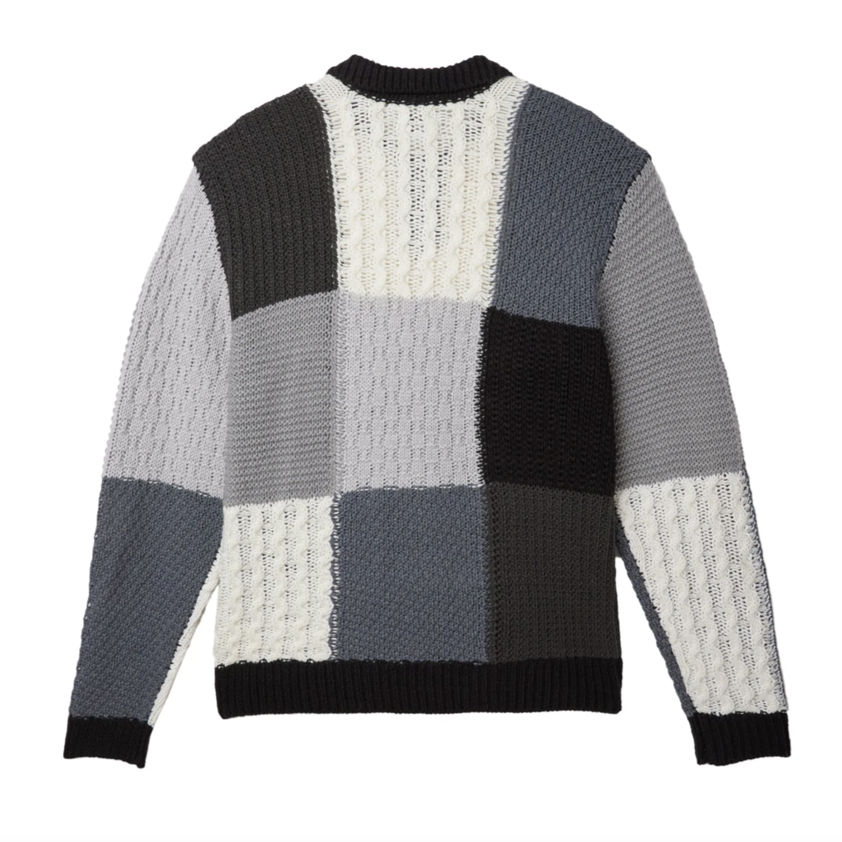 OBEY OLIVER PATCHWORK SWEATER