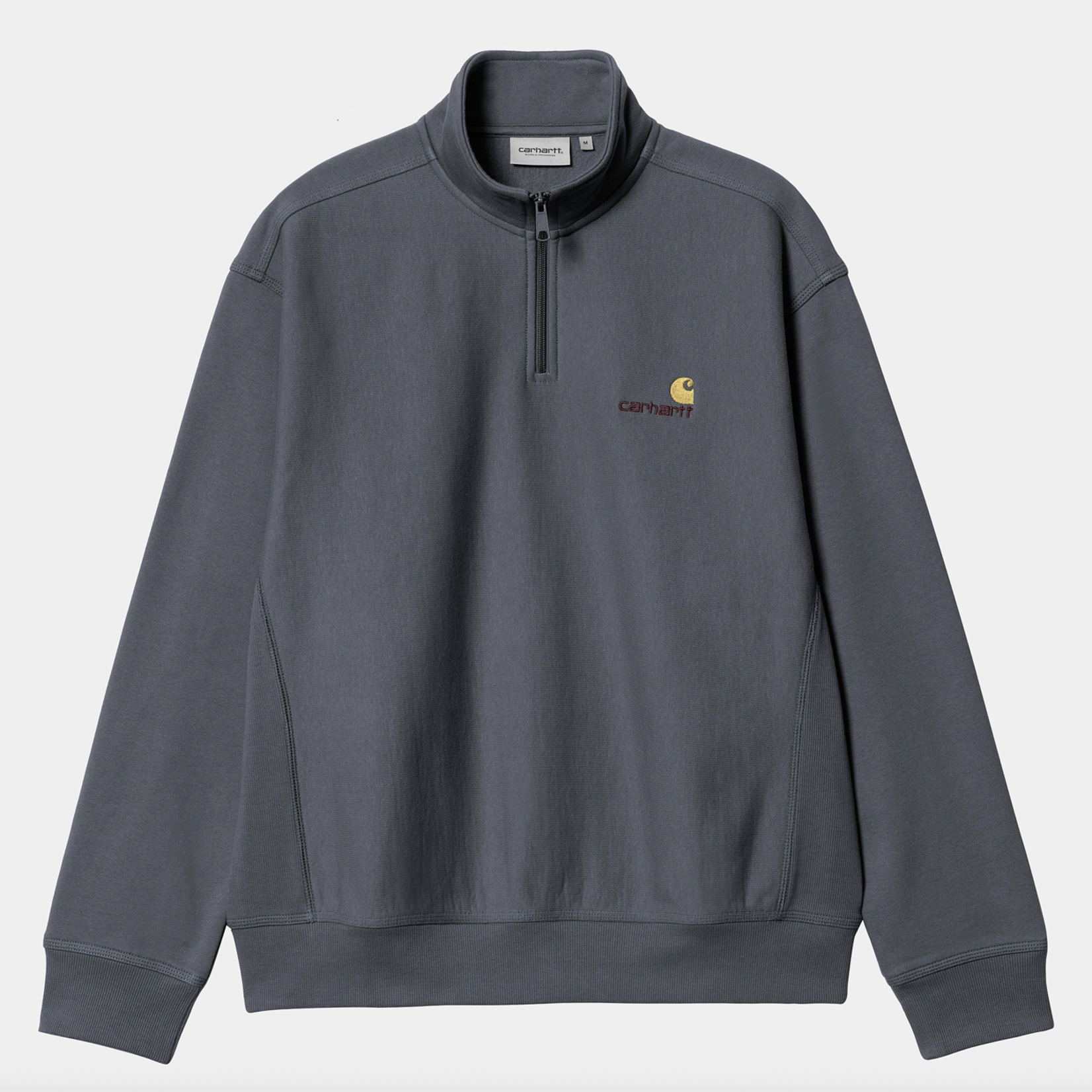 CARHARTT WIP HALF ZIP AMERICAN SCRIPT SWEAT