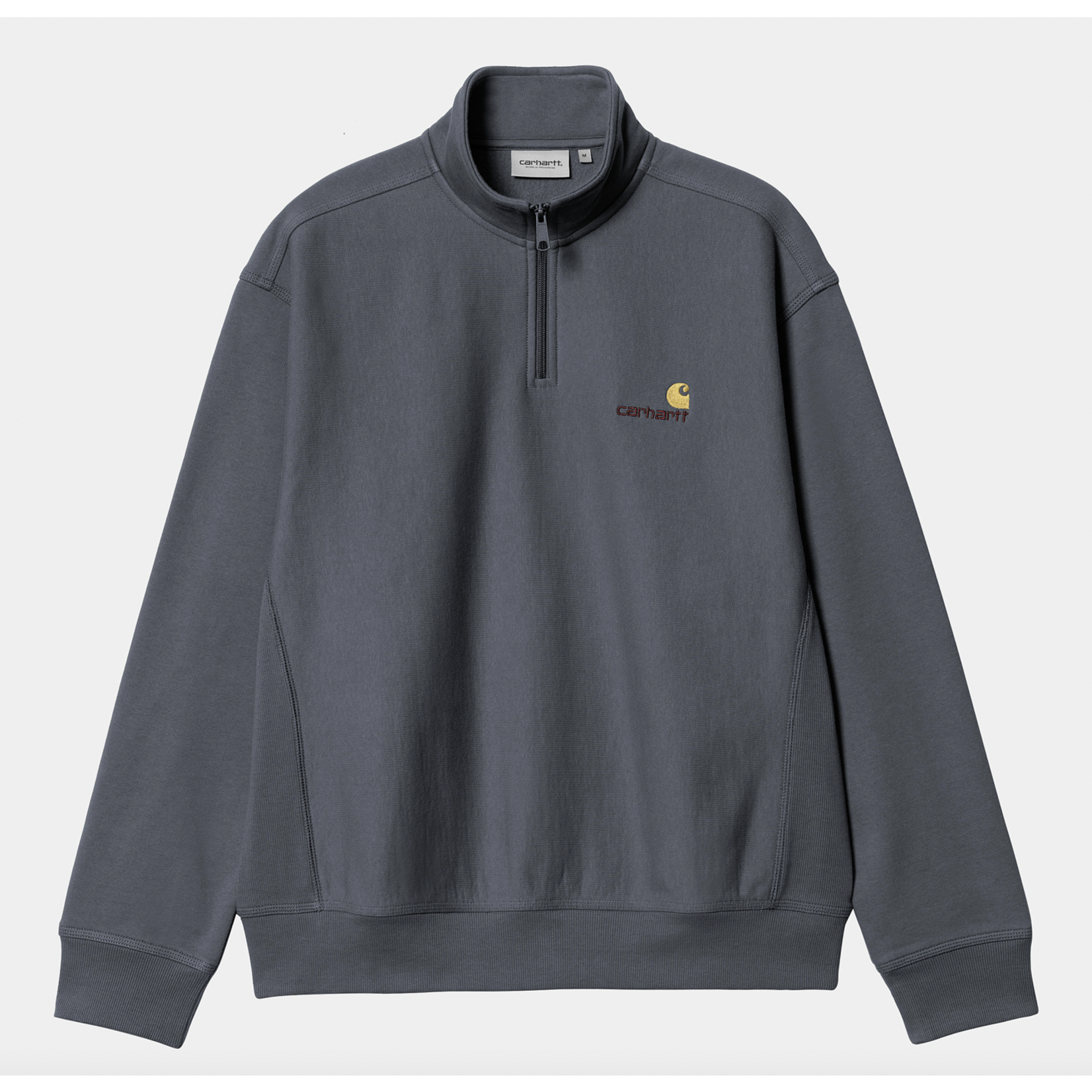 CARHARTT WIP CARHARTT WIP HALF ZIP AMERICAN SCRIPT SWEAT