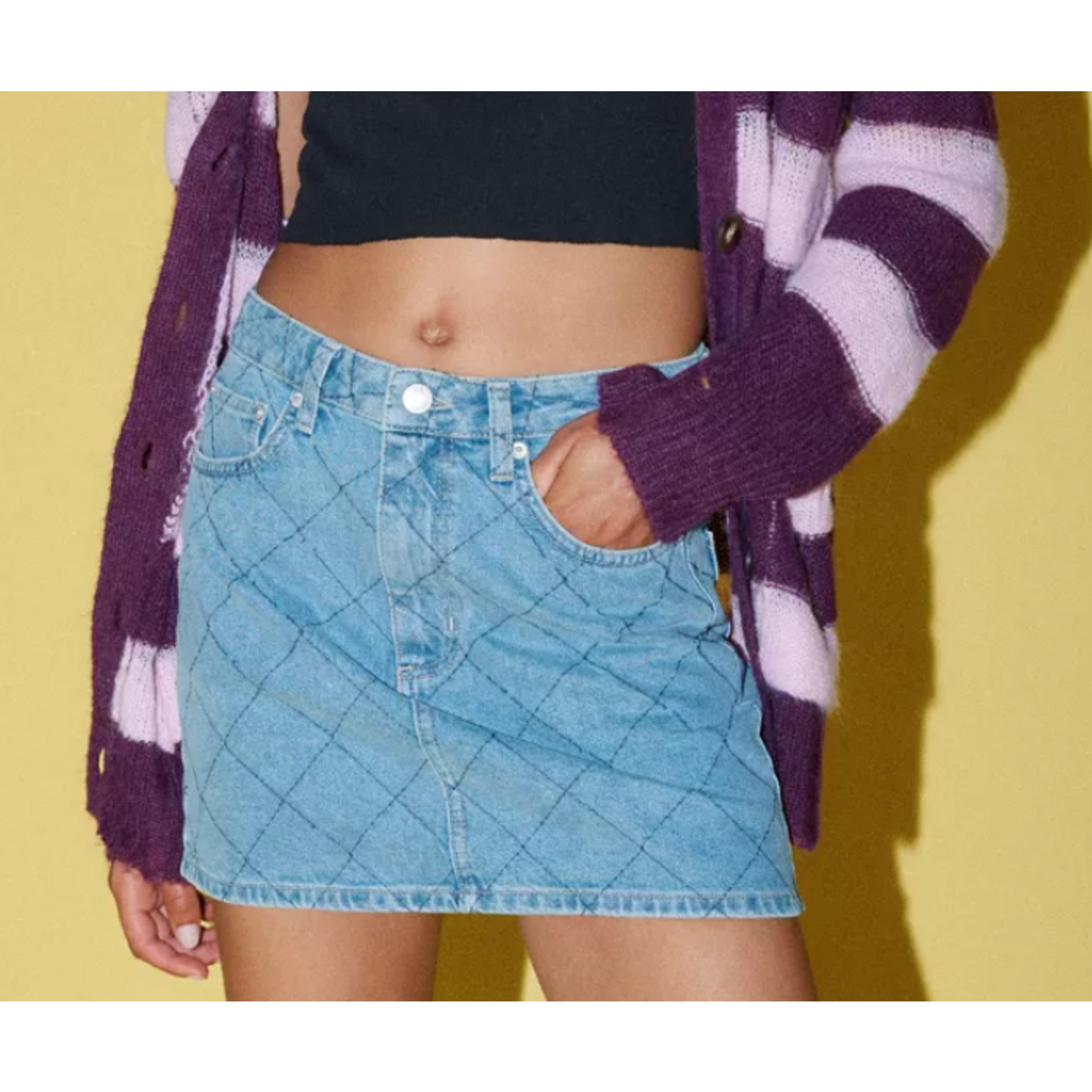 OBEY W OBEY KALLIE DENIM SKIRT