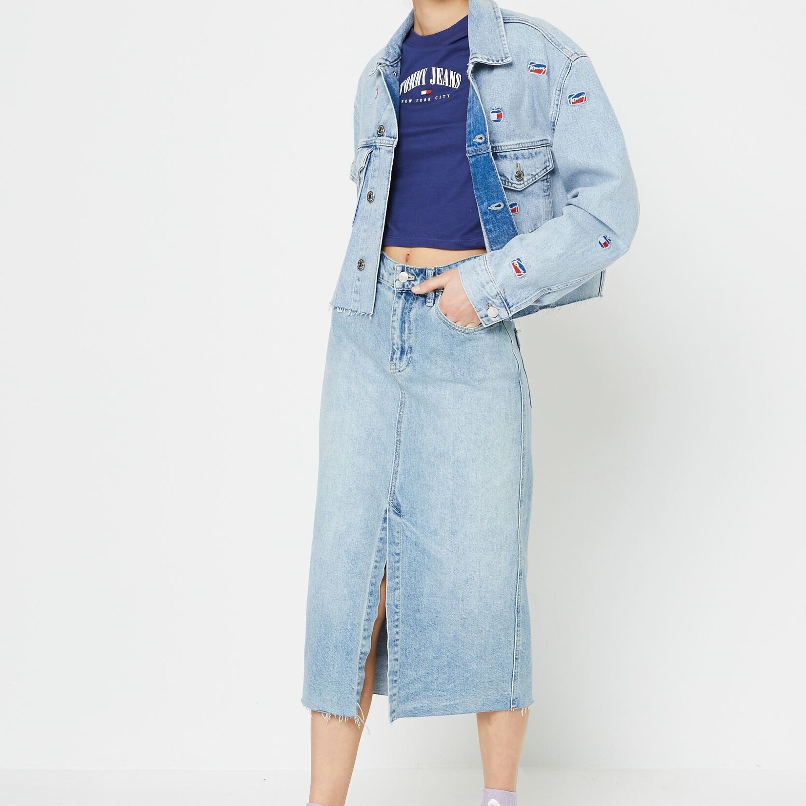 TOMMY JEANS W TJ OVERSIZE CROPPED JKT