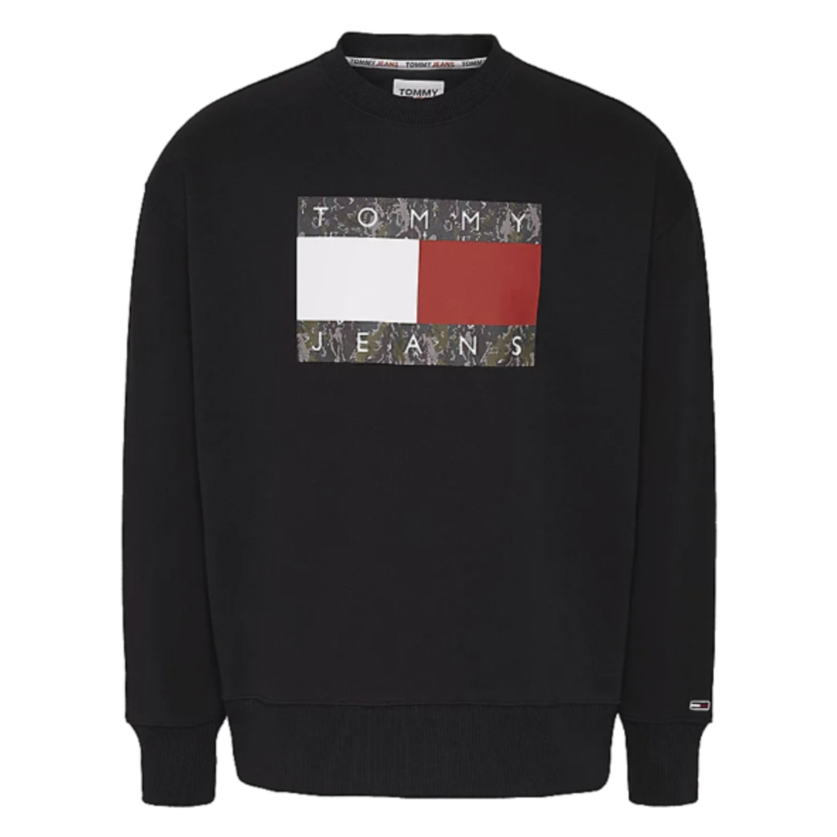 TOMMY JEANS TJ CAMO FLAG CREW