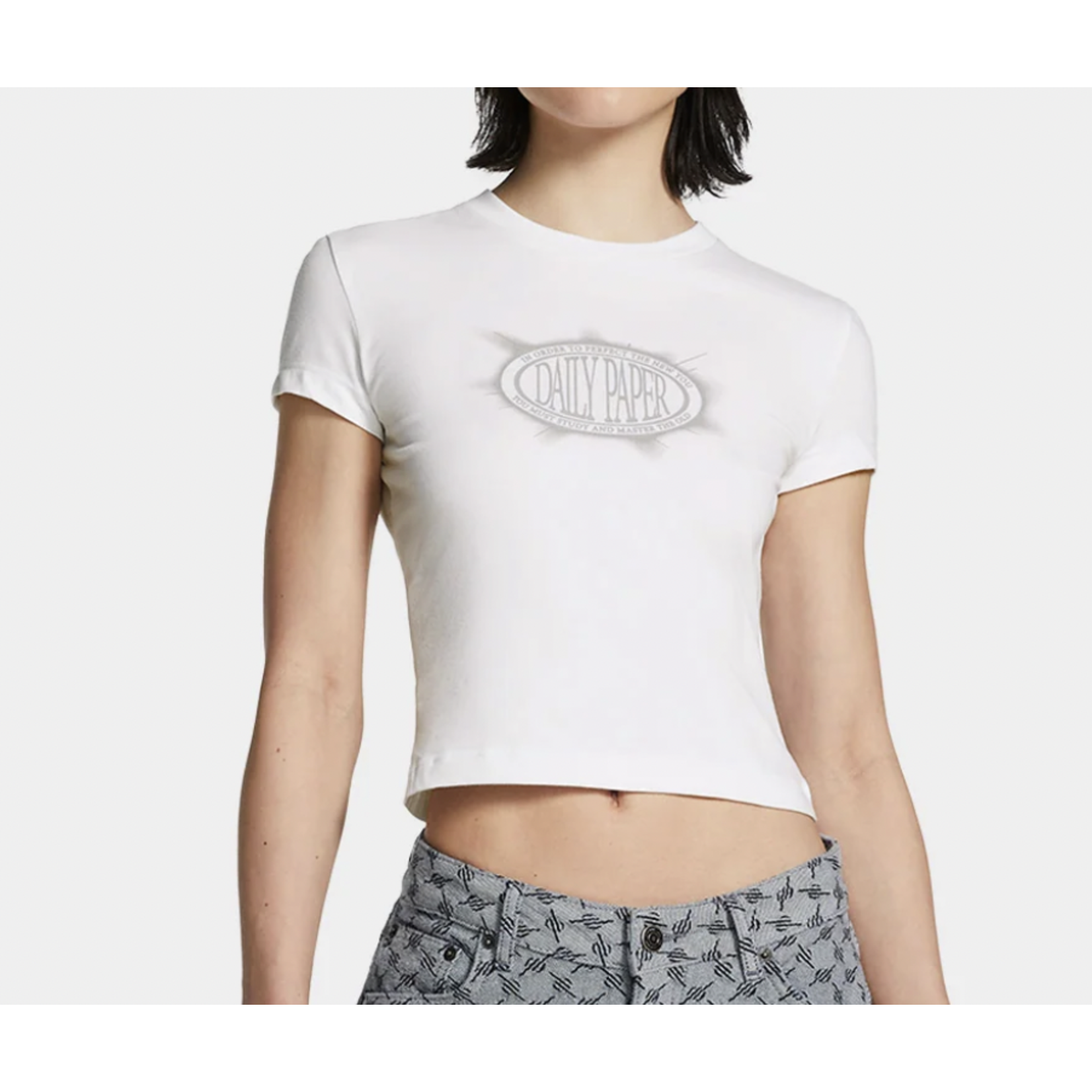 DAILY PAPER DAILY PAPER WOMEN GLOW CROPPED SS T-SHIRT