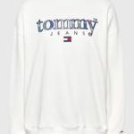 TOMMY JEANS W TJ OVR TARTAN 1 APPLIQUE CREW