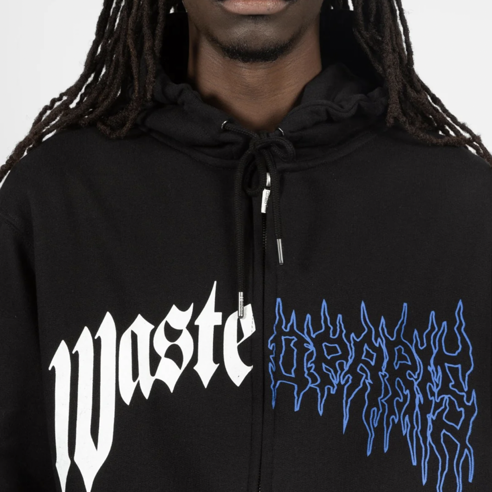 WASTED PARIS WP HOODIE ZIP DARK PITCHER