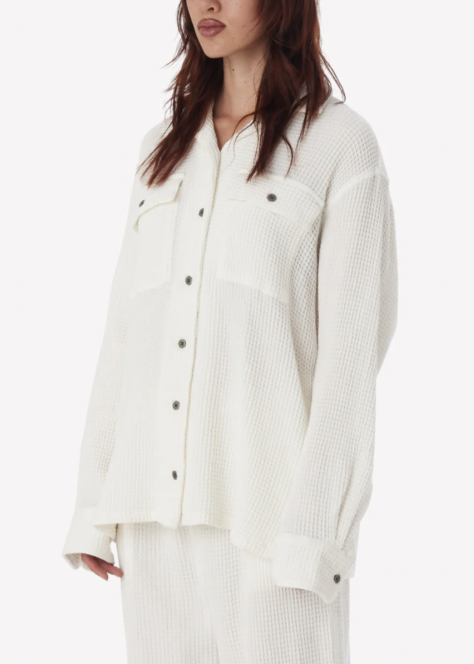 OBEY W OBEY CAMILLE WAFFLE SHIRT