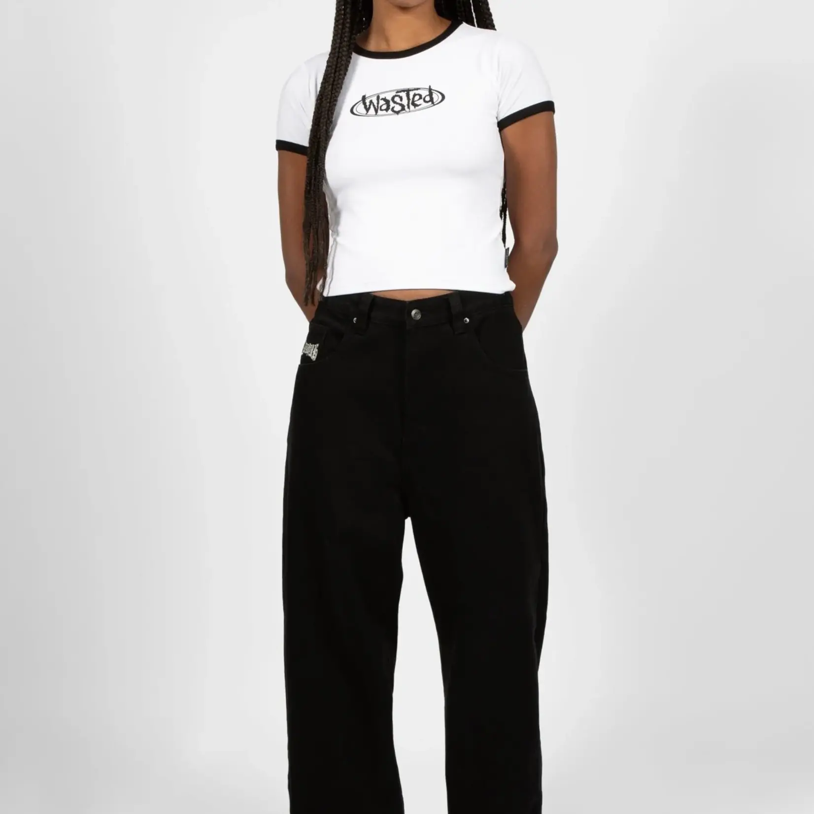 WASTED PARIS W WP T-SHIRT RINGER NEGATIVE