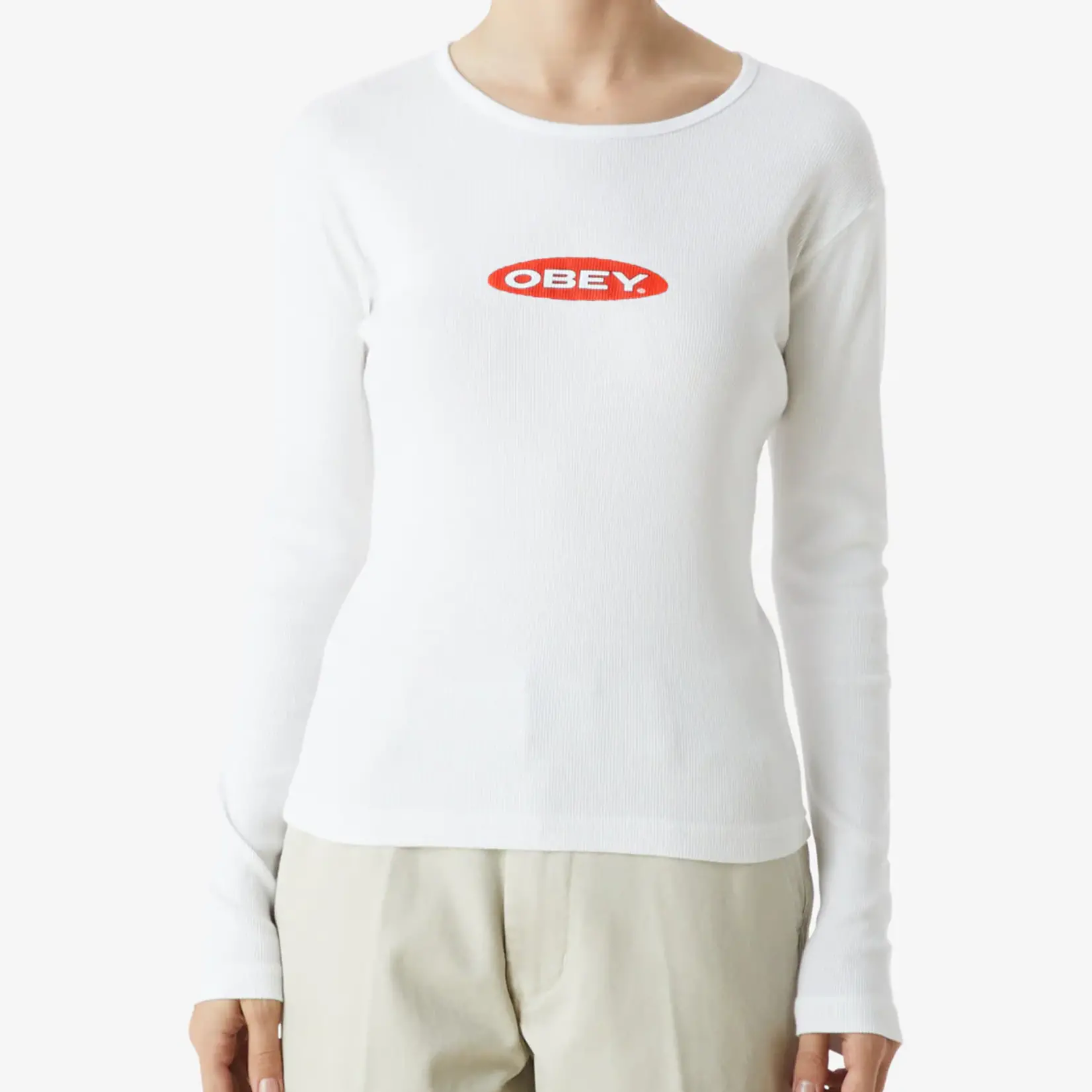 OBEY W OBEY OVAL L/S TEE